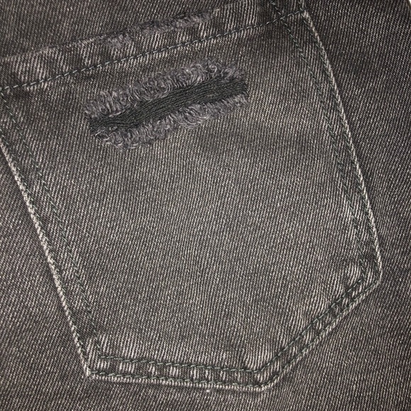 We the Free Size 27 Black denim distressed, vintage inspired, mini skirt. - Picture 6 of 10